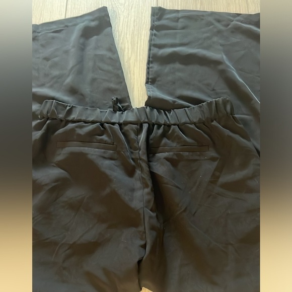 Michael Kors Black Wide Leg Drawstring Trousers Gold Tips – Size L Excellent - Picture 7 of 13